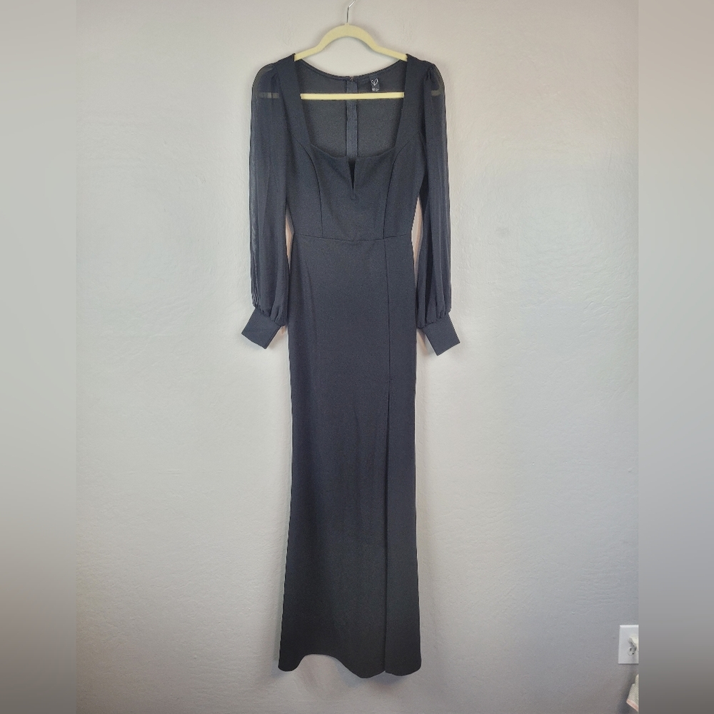 Windsor‎ Black Chiffon Gown